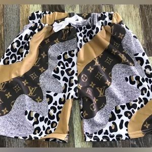 Little boys tri patchwork swim trunks